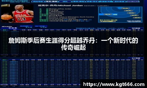 詹姆斯季后赛生涯得分超越乔丹：一个新时代的传奇崛起